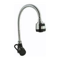 Смеситель для кухни Rainsberg черный, однорычажное управление, силумин R0613HF-8