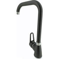 Смеситель для кухни Rainsberg черный, однорычажное управление, силумин R0613HF