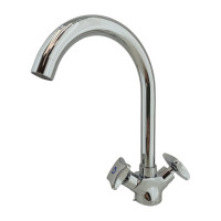 Смеситель для кухни Rainsberg из силумина, хром R7113F