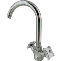 Смеситель для кухни Rainsberg из силумина, хром R7113F