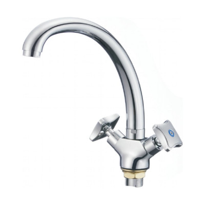 Смеситель для кухни Rainsberg из силумина, хром R7113F