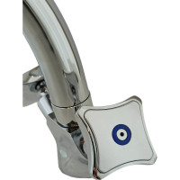 Смеситель для кухни Rainsberg из силумина, глянцевый хром R7113F-1