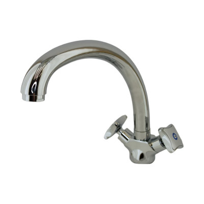 Смеситель для кухни Rainsberg из силумина, глянцевый хром R7113F-1