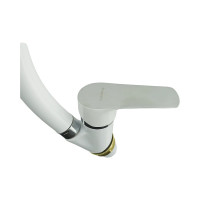 Смеситель для кухни Rainsberg белый, однорычажное управление, силумин R0202AF-1 R2013KF