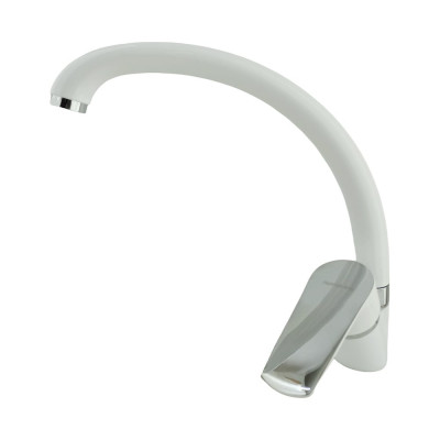 Смеситель для кухни Rainsberg белый, однорычажное управление, силумин R0202AF-1 R2013KF