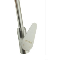 Смеситель для кухни OUTE матовый хром, нержавеющая сталь, 370 мм T40513B-1