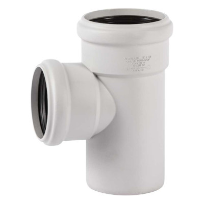 Тройник бесшумной канализации Ostendorf Skolan Safe 90х78 мм. 87 градусов, SKEA 334410