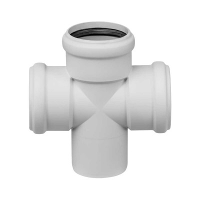 Крестовина 78х78х78 мм 87 градусов бесшумной канализации Ostendorf Skolan Safe SKDA 333900