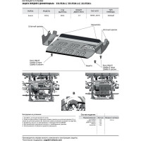 Защита переднего дифференциала Rival для Suzuki Jimny IV V-1.5 2019-н.в., штампованная, алюминий 4 мм 333.5528.1