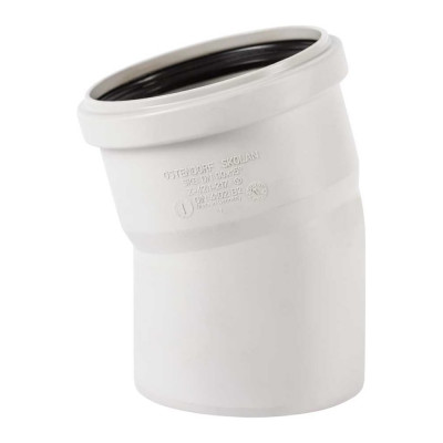 Отвод бесшумной канализации Ostendorf Skolan Safe 90 мм. 15 градусов, SKB 334100