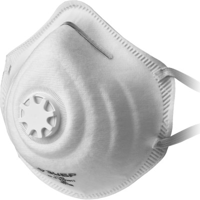 Фильтрующая коническая полумаска ЗУБР ФК-80 FFP1 с клапаном 11163_z01