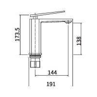 Смеситель для умывальника FASHUN A1057