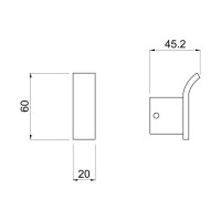 Крючок для полотенец ALLEN BRAU Infinity 6.21001-31 00265468