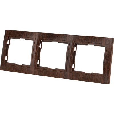 3-х постовая горизонтальная рамка TDM ELECTRIC "ЭКО" бук "Таймыр" SQ1814-0328