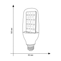 Светодиодная лампа Uniel 12W, SPBR, E27, CL PLP33WH LED-B82 UL-00007647