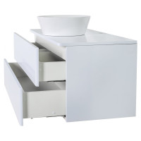 Подвесная тумба с раковиной ORANGE Otto Ot-100TuMDF+B08-360W