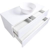 Подвесная тумба с раковиной ORANGE Otto Ot-100TuMDF+B08-360W