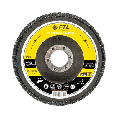Круг лепестковый по нержавеющей стали Ergo 29 (125x22.2 мм; P120) FTL 8682