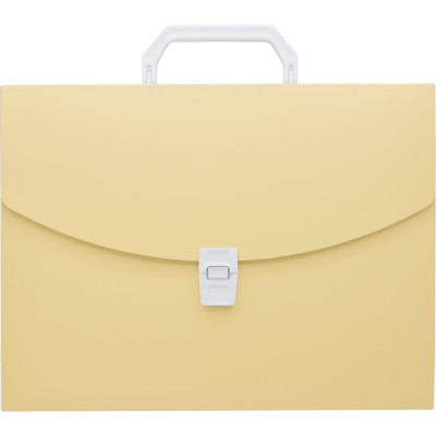 Портфель БЮРОКРАТ Pastel PASTPP01YEL 1 отделение, A4, пластик 0.7 мм, желтый, 14 шт 1604893