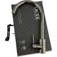 Смеситель для кухни OUTE серый-металлик, однорычажное управление, поворотный излив T40313BZ