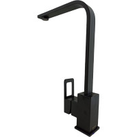 Смеситель для кухни OUTE черный матовый, однорычажное управление, поворотный излив T40213BH