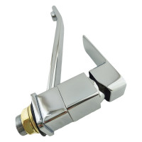 Смеситель для раковины Rainsberg хром, однорычажное управление, поворотный излив R1003F