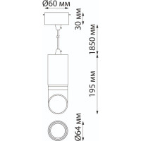 Накладной светильник NOVOTECH GU10, 9W, DELTA 370908