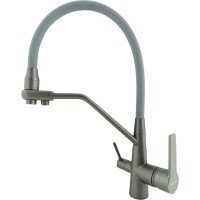 Смеситель для кухни Rainsberg с силиконовым гибким изливом, латунь R603CY-5