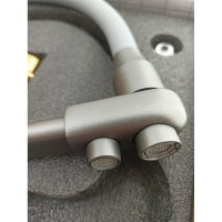 Смеситель для кухни Rainsberg с силиконовым гибким изливом, латунь R603CY-5