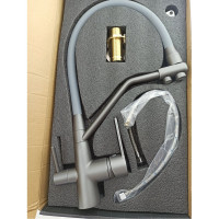 Смеситель для кухни Rainsberg с силиконовым гибким изливом, латунь R603CY-5