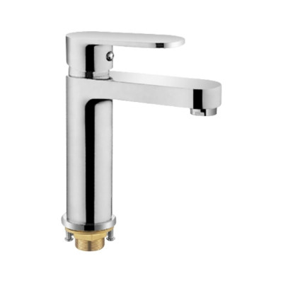 Смеситель для раковины OUTE хром, монтаж на одно отверстие на гайке T0401