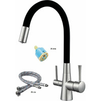 Однорычажный смеситель для кухни OUTE со встроенным фильтром T60003BL-2