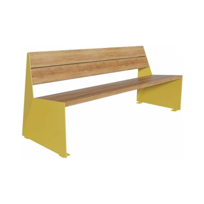 Стальная скамейка со спинкой Хоббика Монс 13872