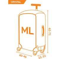 Чехол для чемодана ROUTEMARK Crystal M/L, SP310 Visible310-M/L