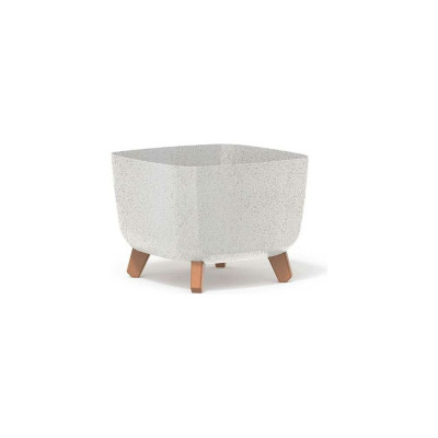Кашпо на ножках Prosperplast DGQL300WS449W GRACIA SQUARE ECO WOOD 29х29х22 см, белое 066921