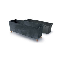 Кашпо на ножках Prosperplast DUC800NES433 URBI CASE BETON EFFECT 770х235х300 мм, антрацит 066972