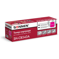 Лазерный картридж SONNEN SH-CB543A для HP СLJ CP1215/1515, высшее качество, пурпурный, 1400 страниц 363957