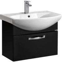 Тумба под раковину AQUATON Ария 65 черный глянец 1A134001AA950