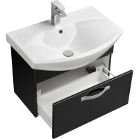 Тумба под раковину AQUATON Ария 65 черный глянец 1A134001AA950