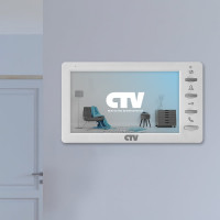 Монитор цветного видеодомофона CTV -M1701 Plus белый 4100134
