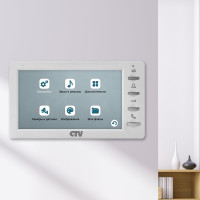 Монитор цветного видеодомофона CTV -M1701 Plus белый 4100134