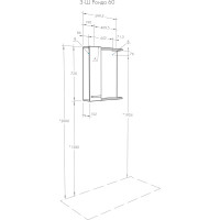 Зеркальный шкаф AQUATON Ронда PRO 60 дуб соммерсет 1A205102RSC2L
