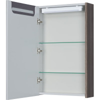 Зеркальный шкаф AQUATON Сильва 50 дуб макиато 1A215502SIW5L