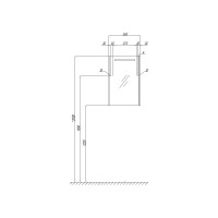 Зеркальный шкаф AQUATON Сильва 50 дуб макиато 1A215502SIW5L