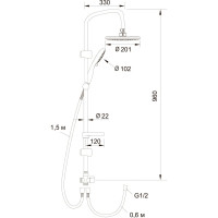 Семейный душ LATUNO L80035 EAN 1600000797215