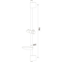 Стойка для душа с держателем и мыльницей LATUNO L80065 EAN 1600000797949