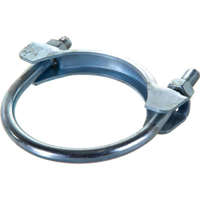 Хомут крепления глушителя Стройбат d 68,5 мм белый цинк 1 шт 360420