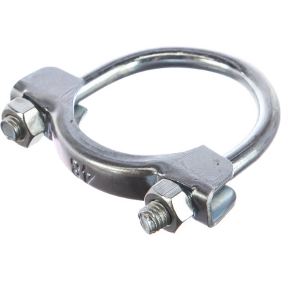 Хомут крепления глушителя Стройбат d 48,0 мм белый цинк 1 шт 360370