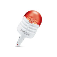 Автолампа PHILIPS W21W, W3х16d, LED RED Ultinon, Pro3000 SI, 12 В 11065U30RB2