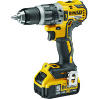Ударная дрель-шуруповерт DCD796 + углошлифмашина DCG405 DEWALT 2 батареи DCB184 5.0Ah, зарядное устройство DCB115, чемодан TSTAK VI DCK2080P2T-QW